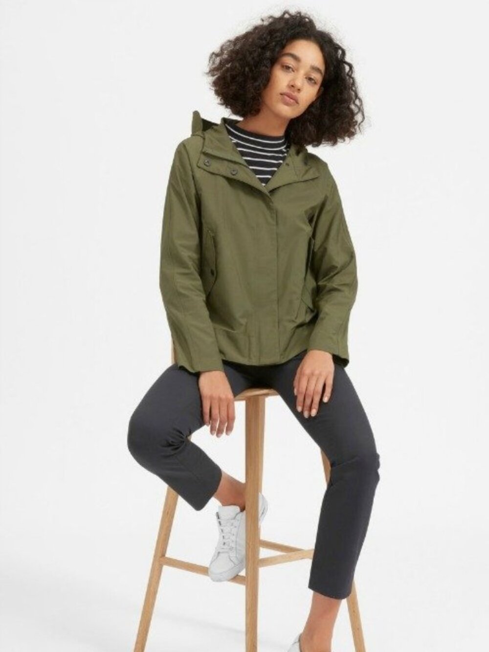 Everlane The Cropped City Anorak Jacket // Size S